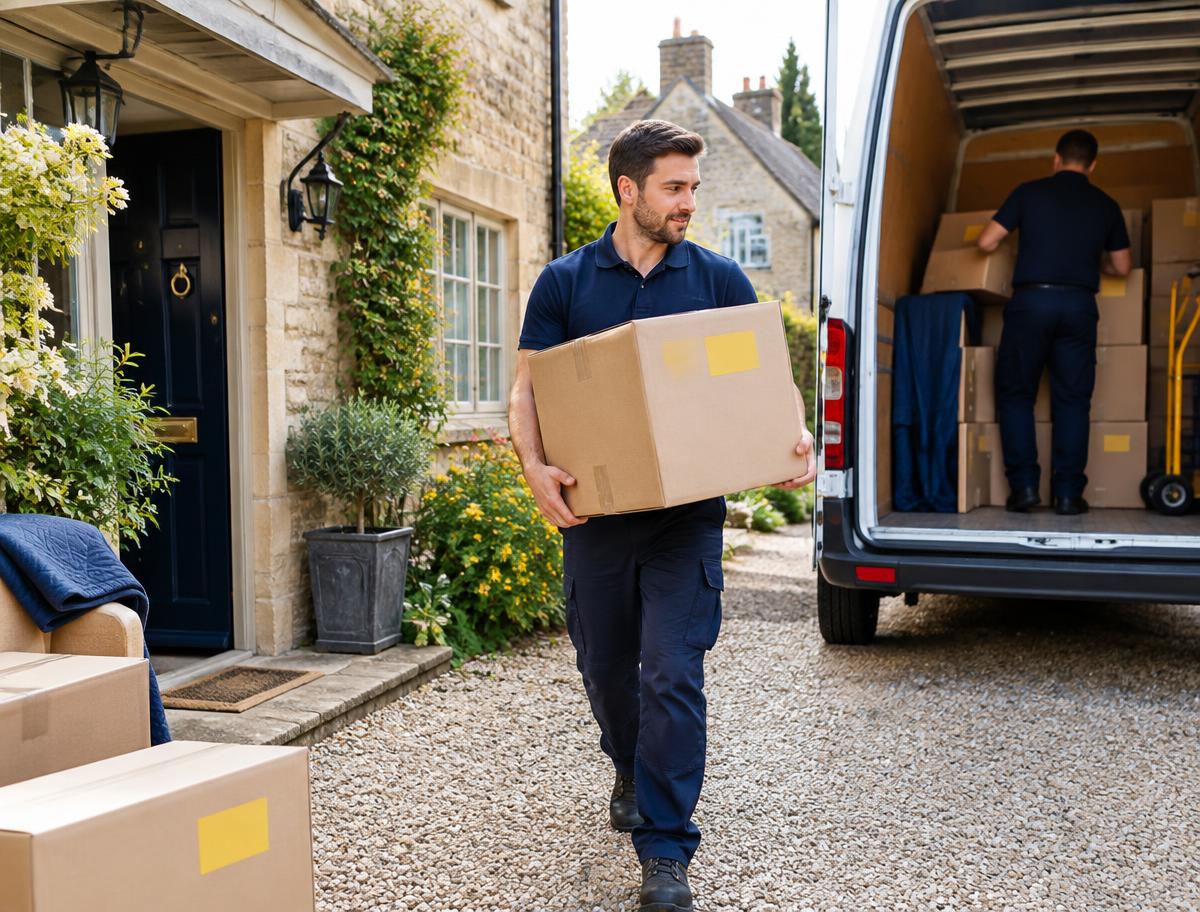 VitaMove mover loading a home in Oxford